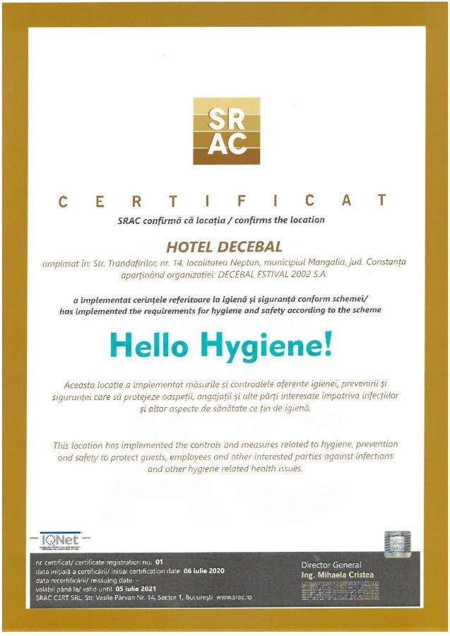 Hotel Decebal Neptun Esterno foto
